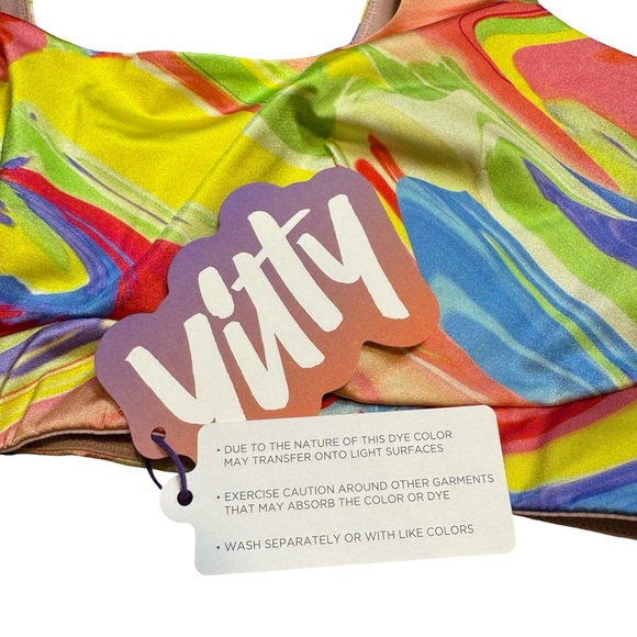 Yitty for Fabletics Vibrant Multicolor Sports Bra - Picture 2 of 6